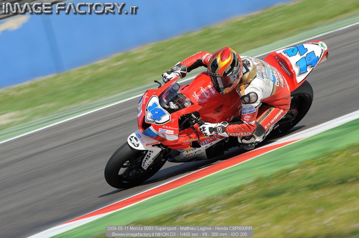 2008-05-11 Monza 0893 Supersport - Matthieu Lagrive - Honda CBR600RR